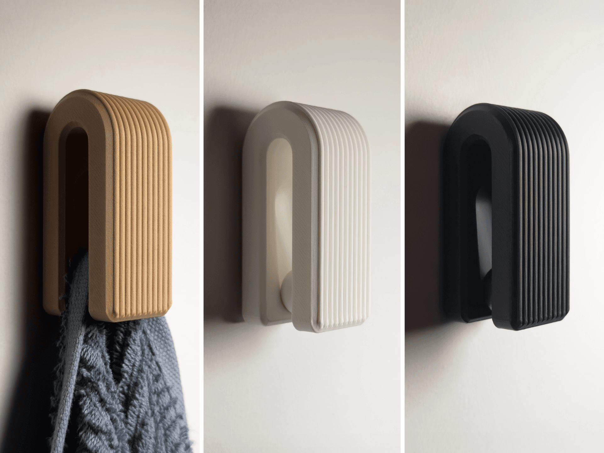 Auto-locking Hanger - Gravity Towel Hook - Ribbed